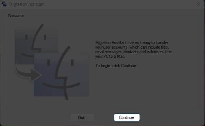 Open Migration Assistant on Windows