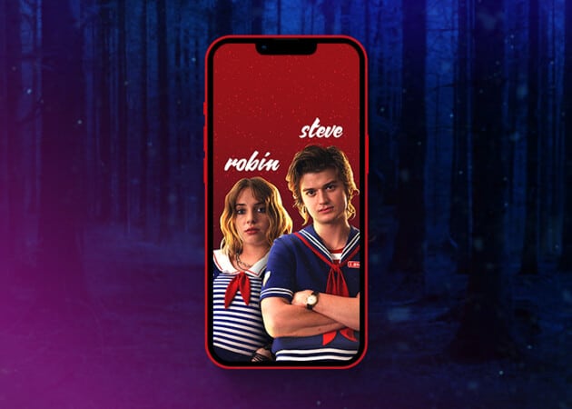 Stranger Things Robin and Steve Wallpaper