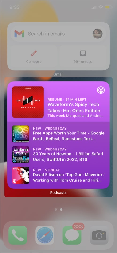 iPhone widgets need more functionality