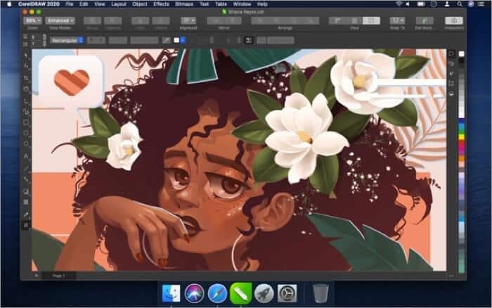 CorelDRAW Mac Drawing App Screenshot