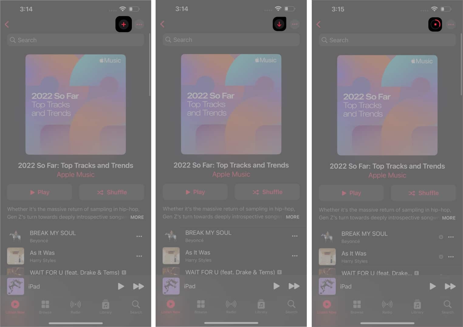 Download full playlist in Apple Music