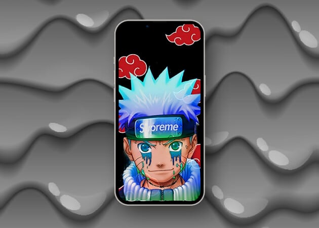 Drippy Naruto iOS wallpaper