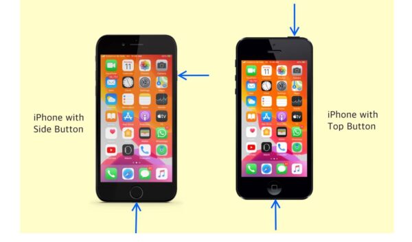 Steps to capture a screenshot on iPhones with a Home button