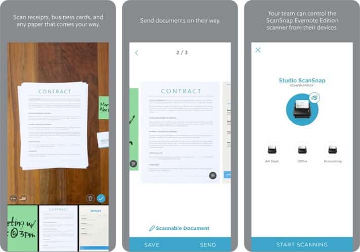 Evernote Scannable Document Scanner iPhone and iPad App Screenshot