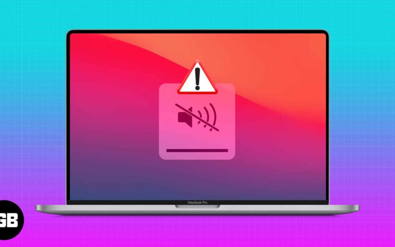 How to fix sound not working on macbook issue