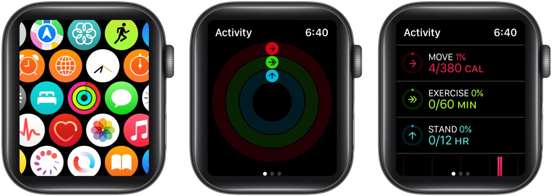 Active calories on apple watch