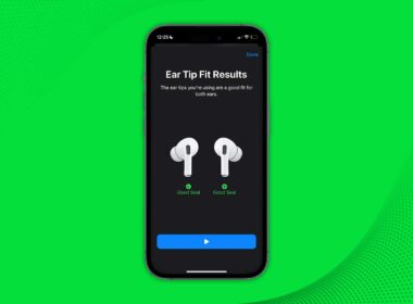 Airpods ear tip fit test 1