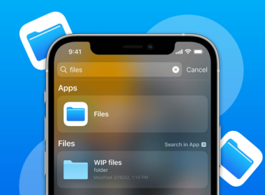 Files app on iphone