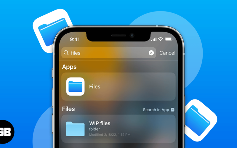 Files app on iphone