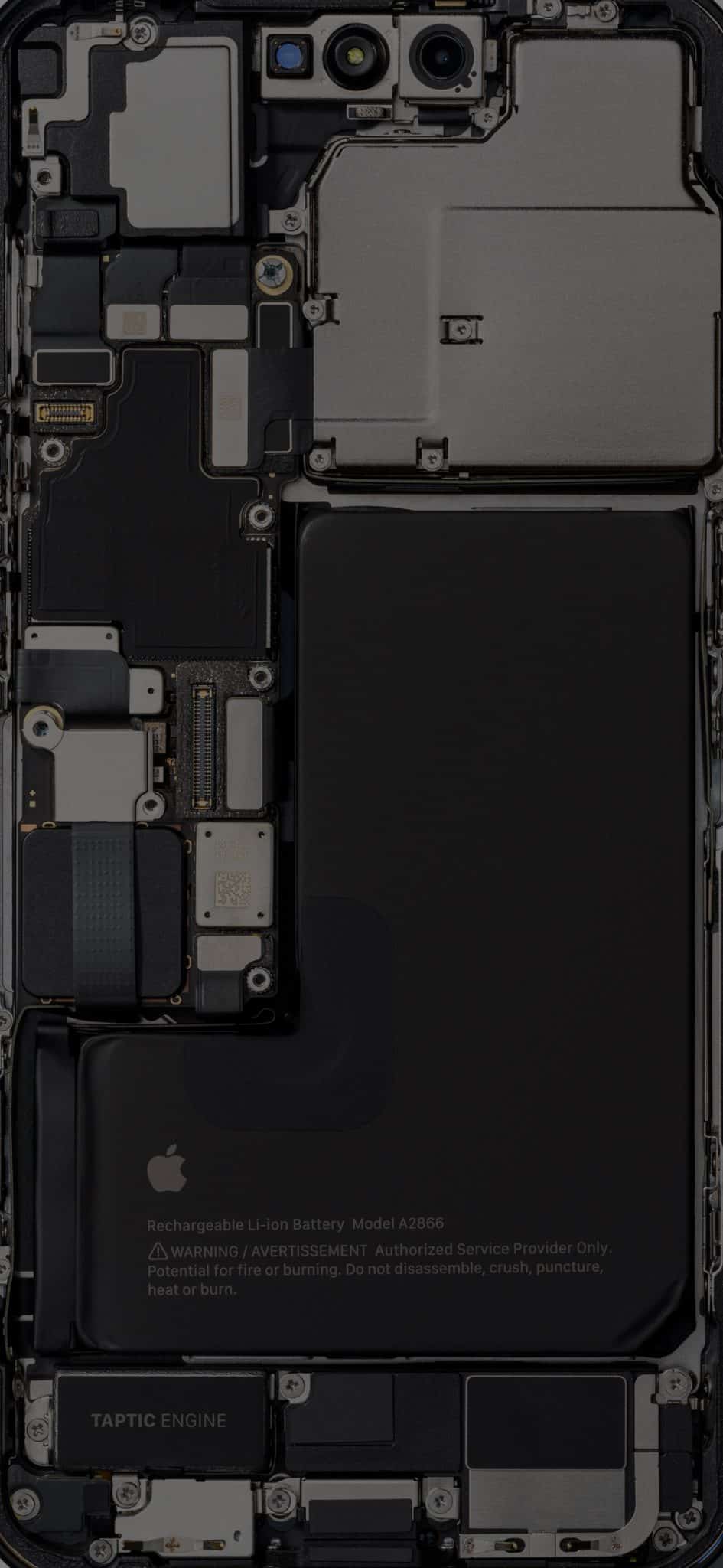 Iphone 14 pro teardown dark scaled 1