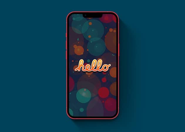 Funky hello wallpaper