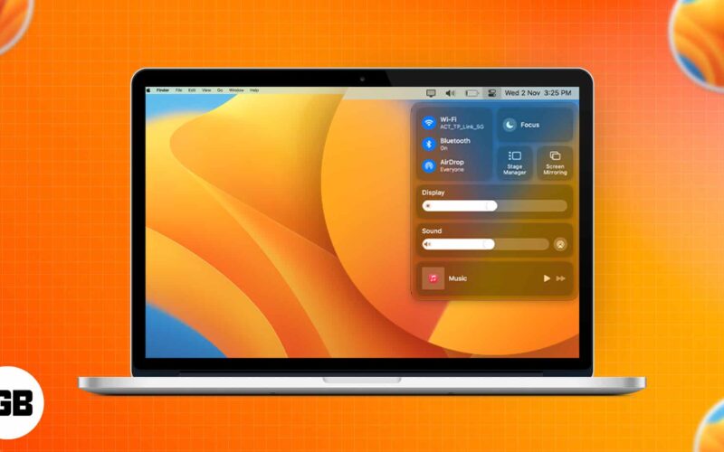 How to use control center in macos ventura and monterey