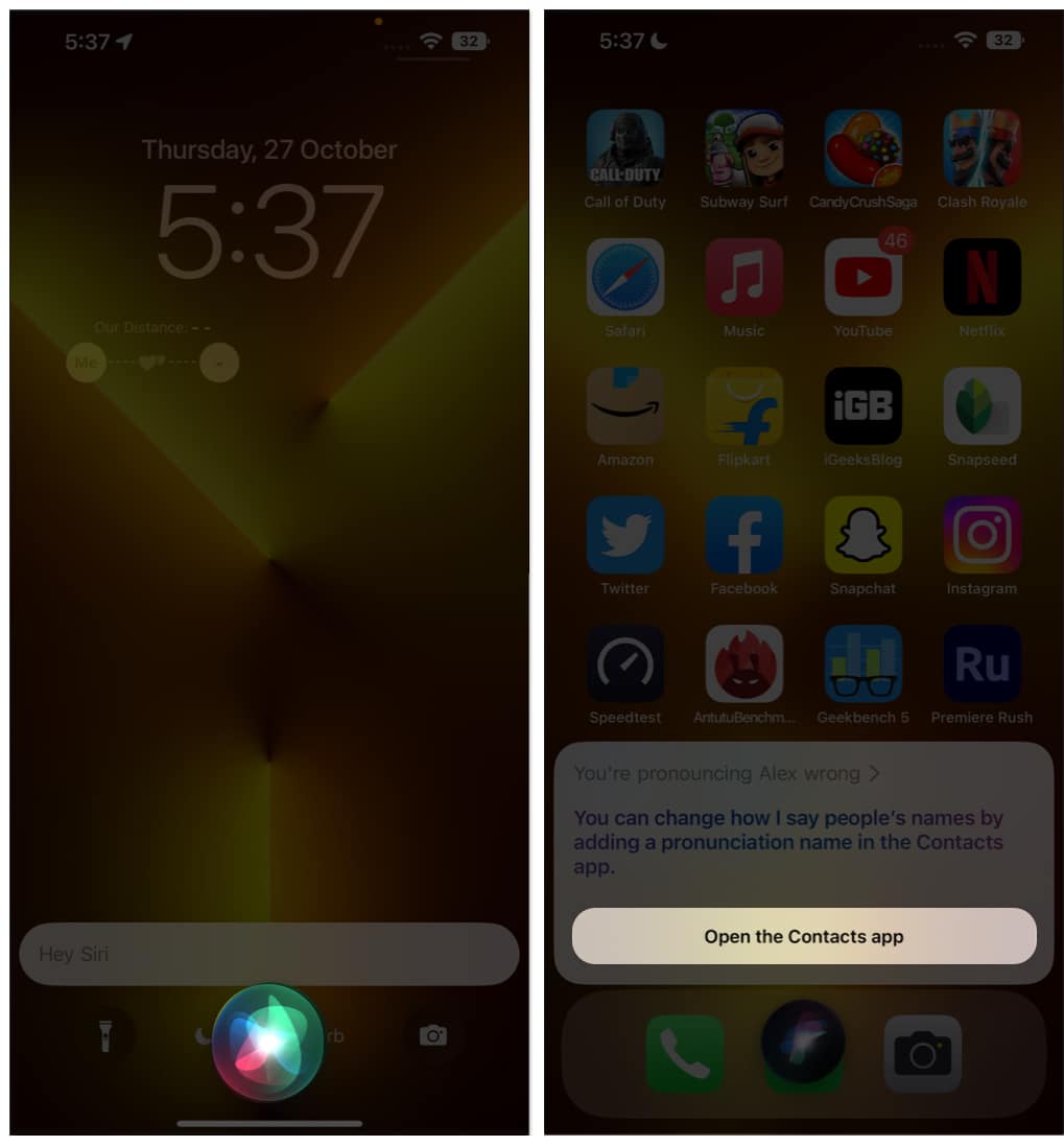 Teach siri to pronounce names correctly using the siri command