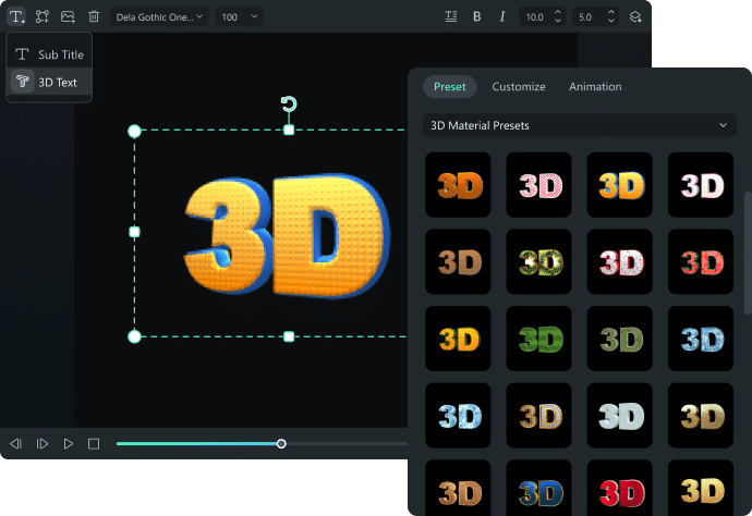 3D Titles