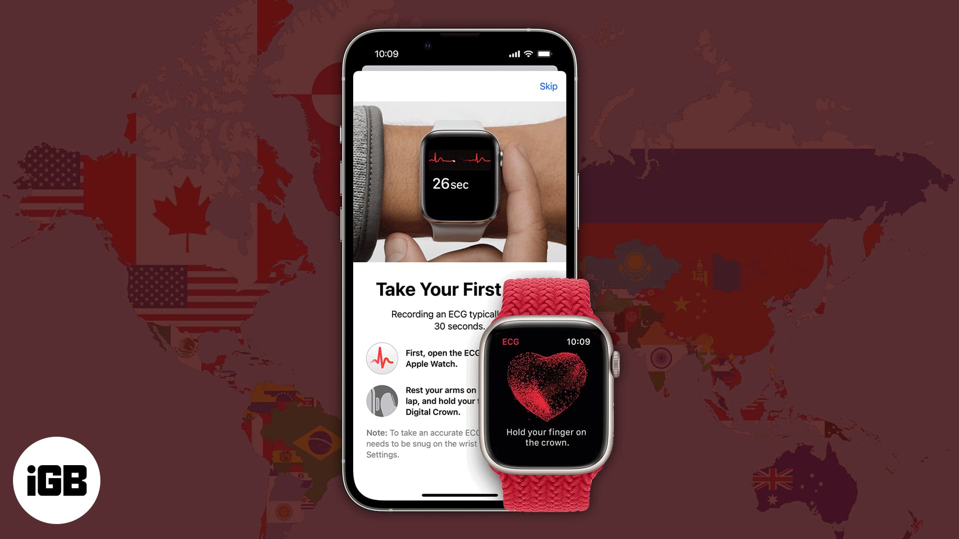 List of countries that support ecg on apple watch