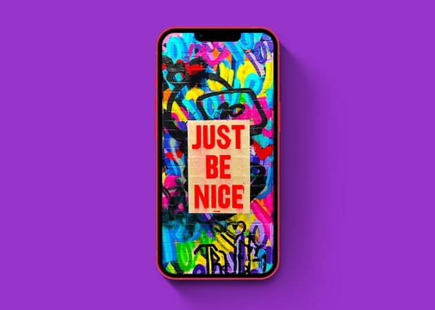 Just be nice art HD graffiti wallpaper