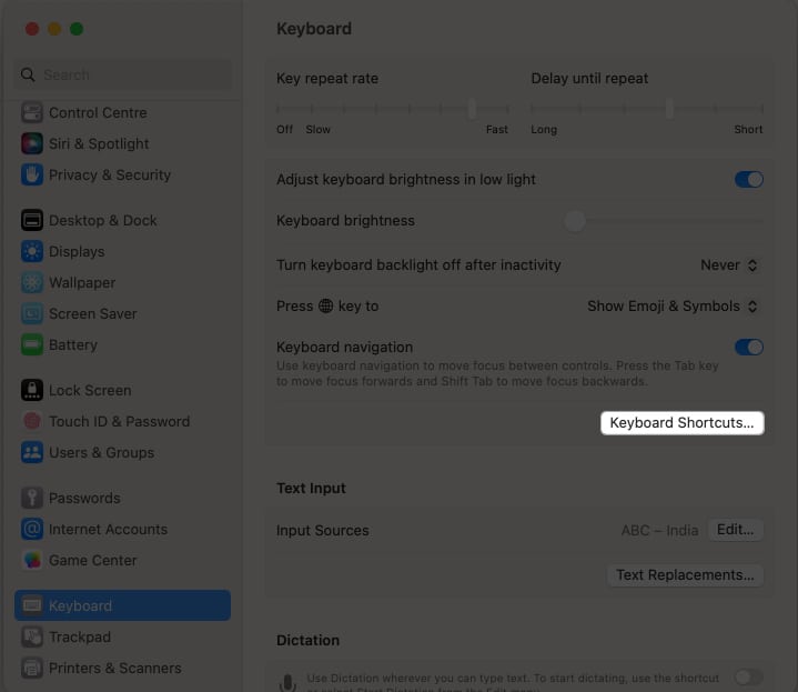 Keyboard Shortcuts