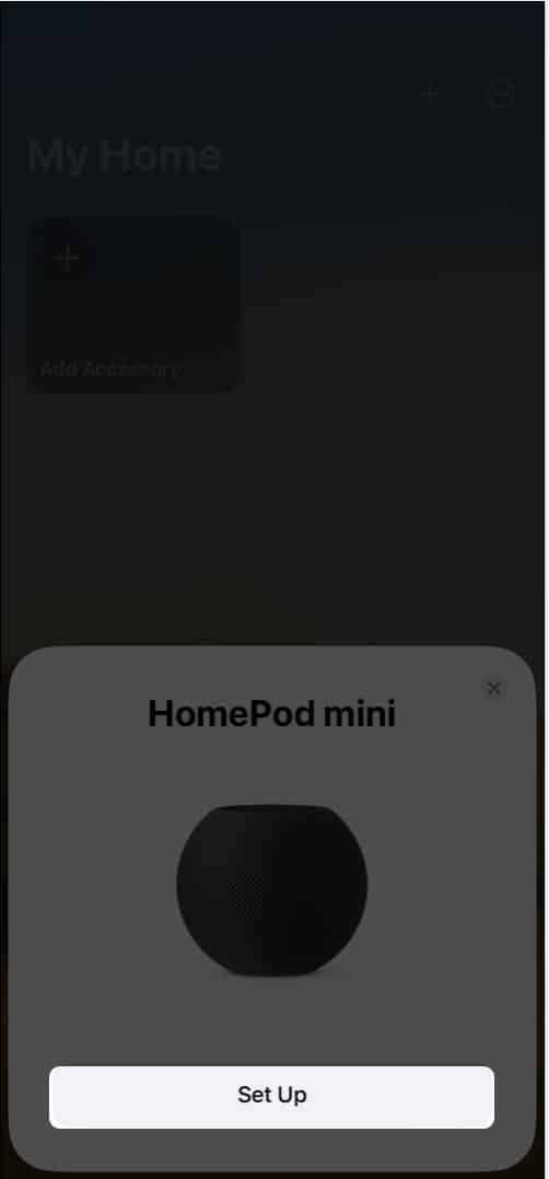 Setup HomePod