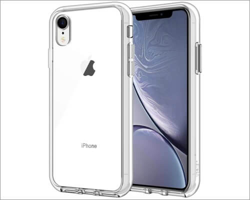 jetech clear bumper case for iphone xr