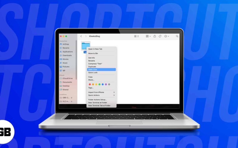 How to make desktop shortcuts on mac