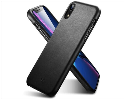 esr premium leather case for iphone xr