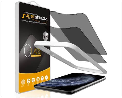 supershieldz anti-spy screen protector for iphone 11 pro max