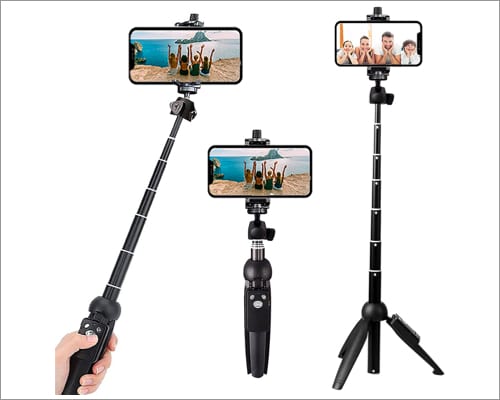 Bluehorn Portable 40 Inch Aluminum Alloy Selfie Stick