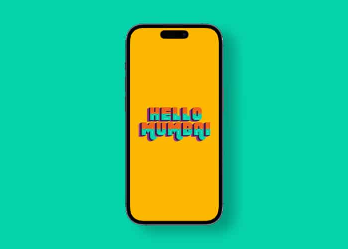 HelloMumbai doodle wallpaper for iPhone