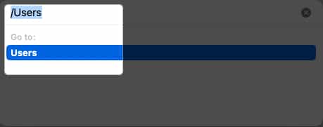 Type Users in the search field and hit the return key