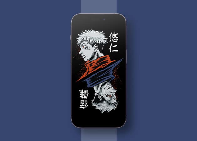 Yuji and Sukuna HD wallpaper for iPhone