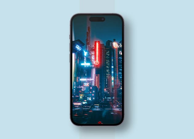 Abstract Cyberpunk iPhone HD wallpaper