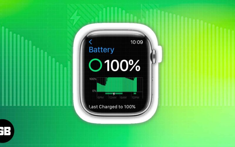 How to check apple watch battery life