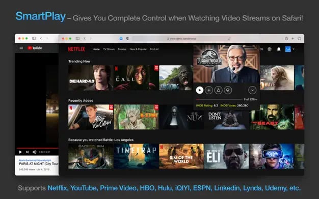 Smartplay Netflix Extension for Safari
