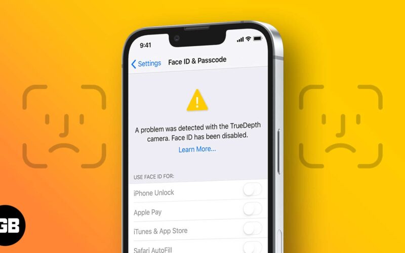 Face id has been disabled on iphone