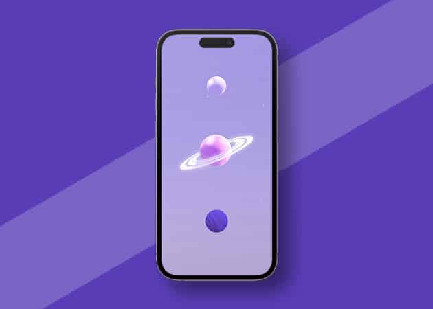 Galaxy iPhone minimalist wallpaper