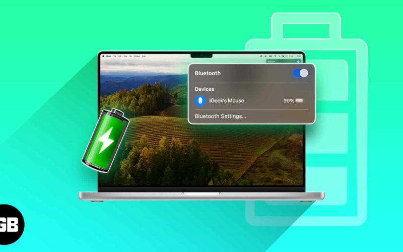 How to check battery level of bluetooth devices connected to mac