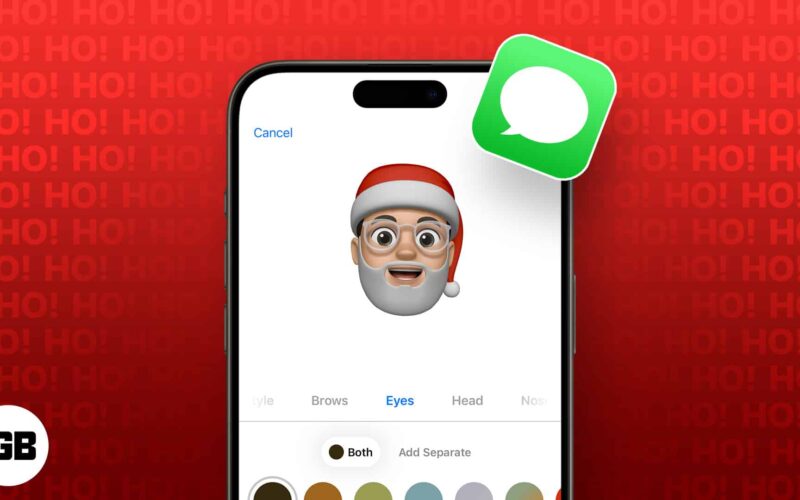 How to add santa hat memoji in imessage on iphone