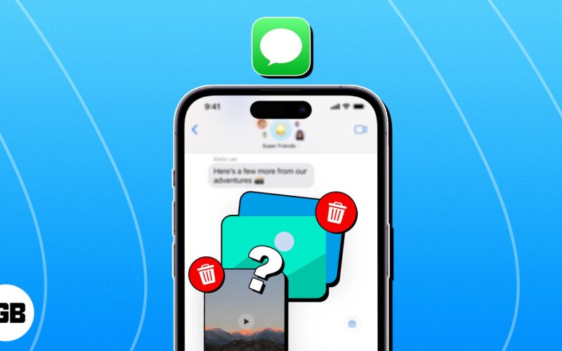 How to delete pictures and videos from messages app on iphone