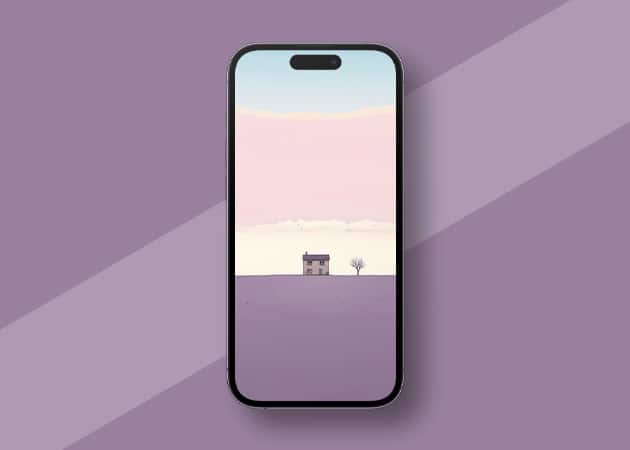 Pastel minimalist iPhone wallpaper