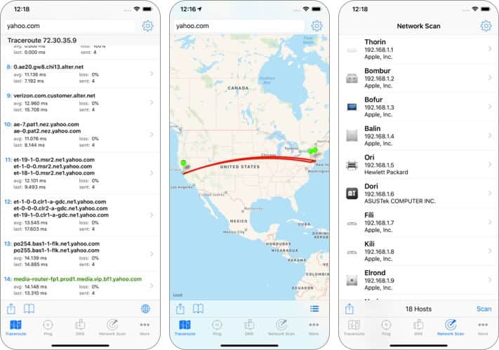 it tools network analyzer iphone and ipad app screenshot