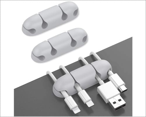 AhaStyle Desk Cable Clips best cable management accessories for Mac