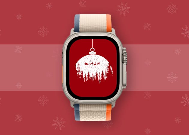 Christmas in the air Apple Watch face