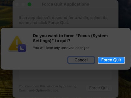 Click Force Quit