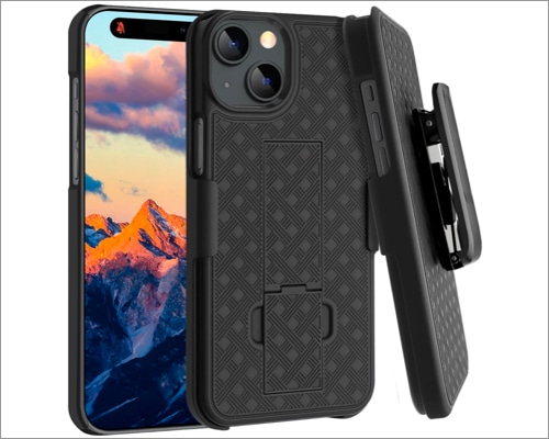 Fingic iPhone 15 Belt Clip Holster Case