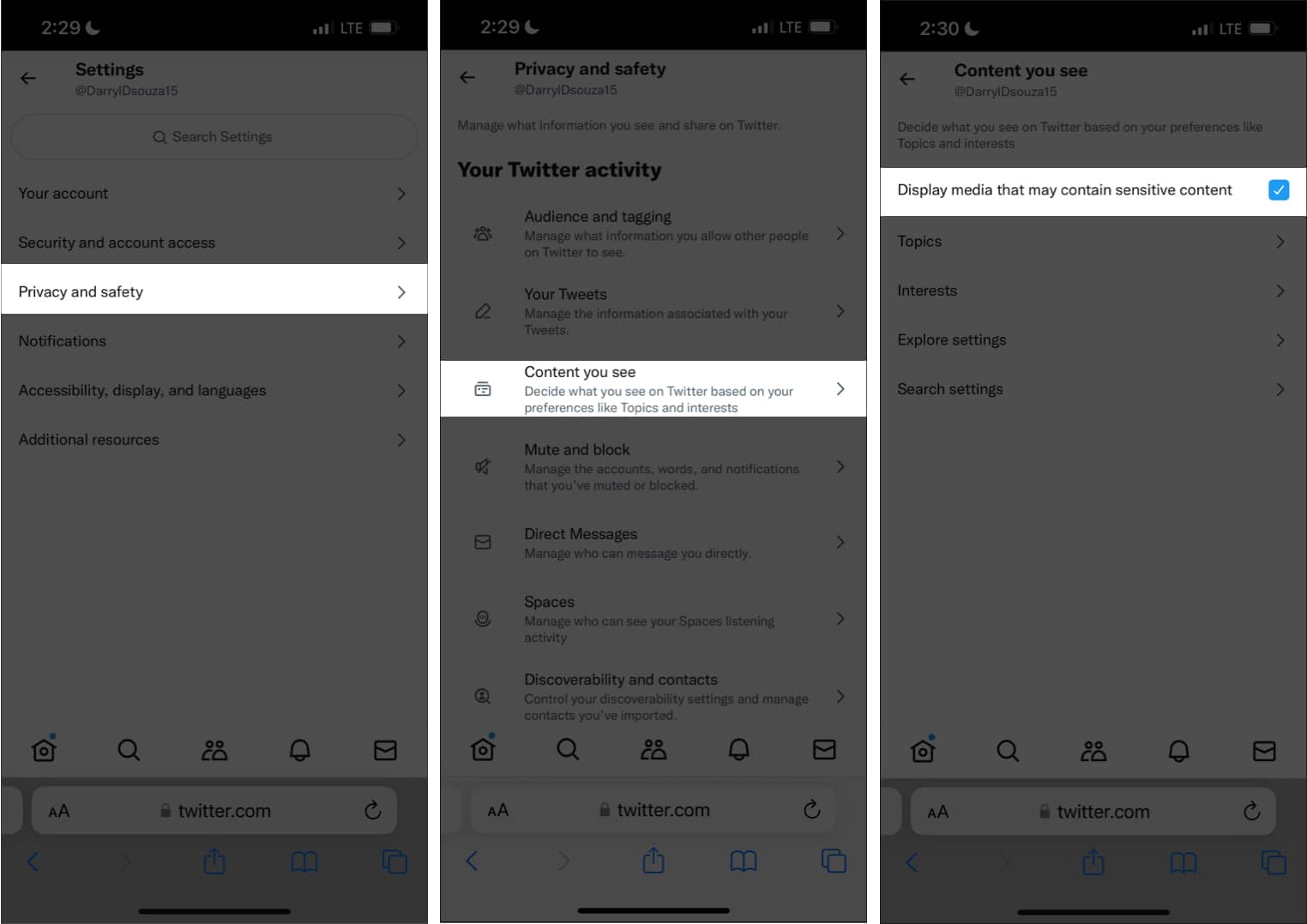 How to See Sensitive Content on Twitter on iPhone