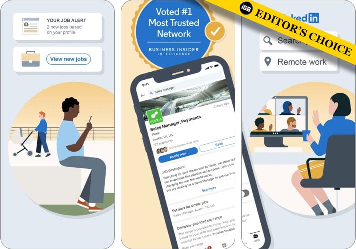 LinkedIn best job search apps screenshot