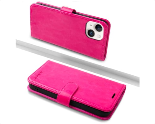  MONASAY Wallet Case Compatible for iPhone 15 5G