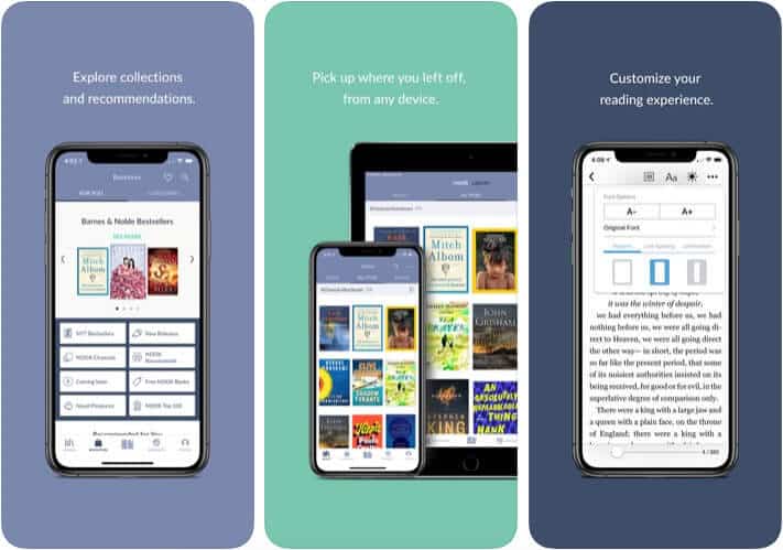 NOOK eBook Reader iPhone and iPad App Screenshot