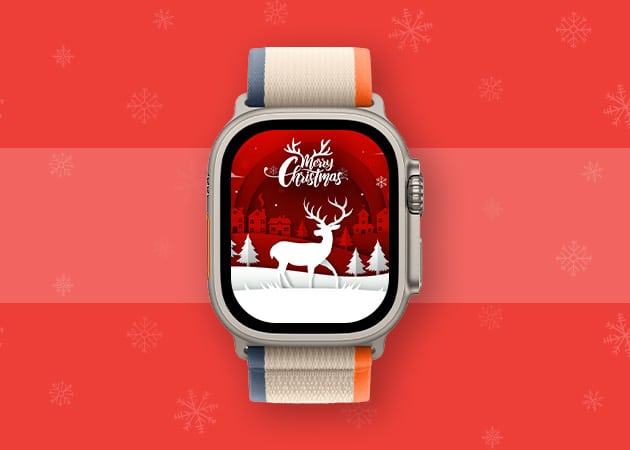 Rudolph Merry Christmas Apple Watch face