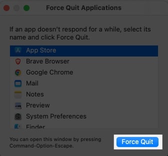 Select all active applications using cmd + A, click Force Quit